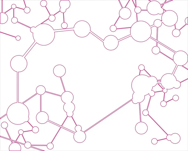 Молекули фону — стоковий вектор
