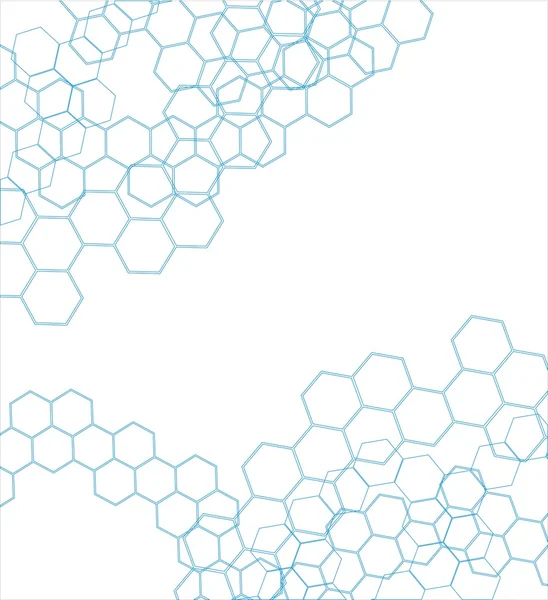 Molekül-Hintergrund. Textur der Waben. — Stockvektor
