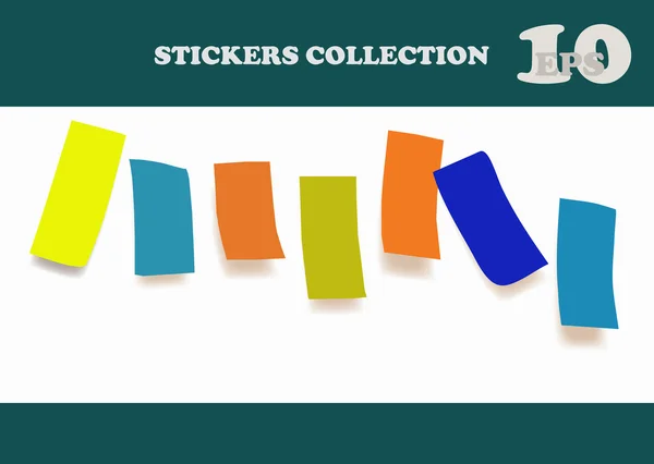 Multicolored stickers — Stock Vector