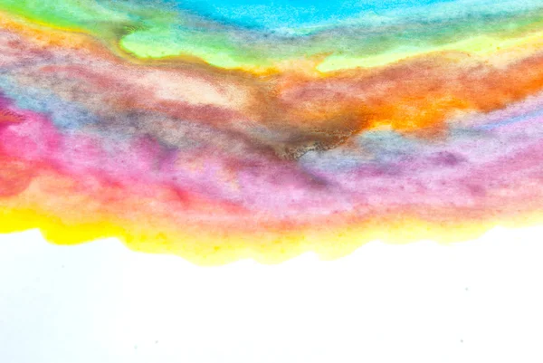Curse colorate de perie de acuarelă — Fotografie, imagine de stoc