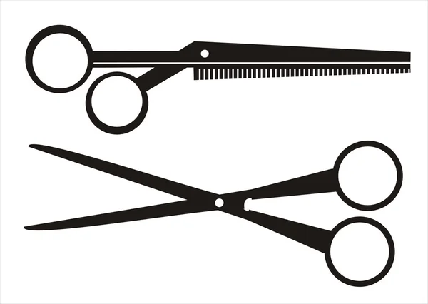 Black scissors — Stock Vector