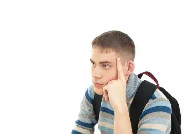 Young man thinking about a problem — Stock Photo, Image
