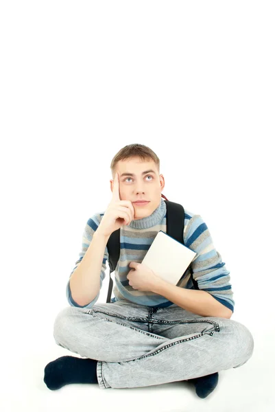Young man thinking about a problem — Stock Photo, Image