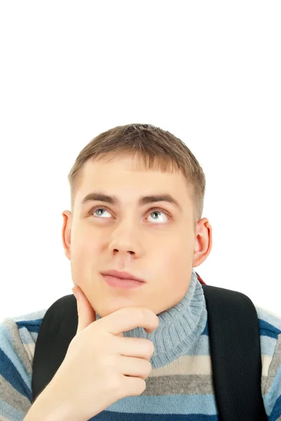 Young man looking up — Stock Photo, Image