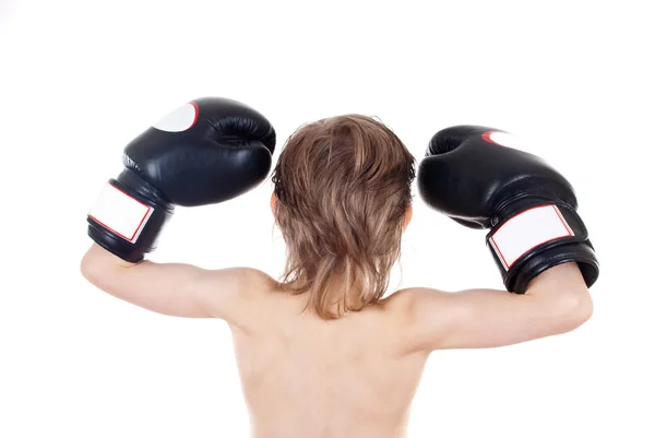 Rapaz boxeador — Fotografia de Stock