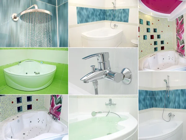 Collage de baño —  Fotos de Stock