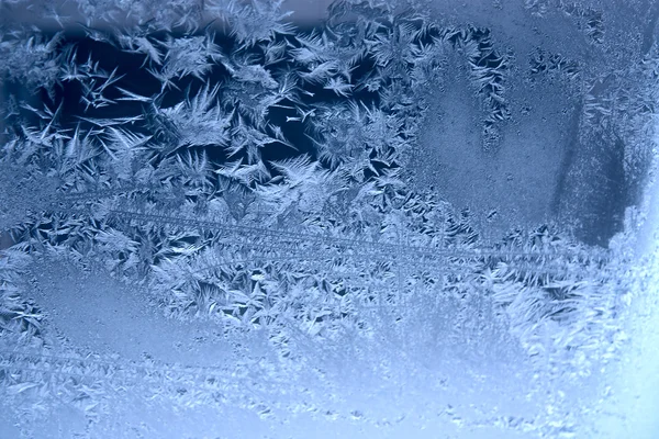 窗口上的霜 — 图库照片