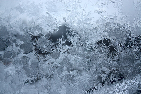 Frost on window