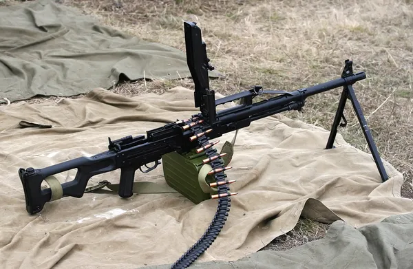 Maschinengewehr der russischen Armee — Stockfoto