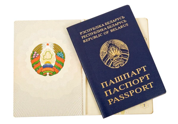 Hviderussisk pas - Stock-foto