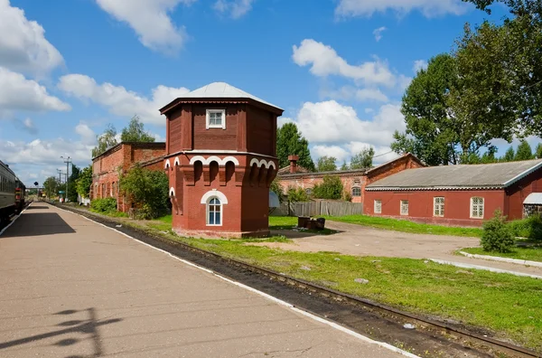 Old railway station in Russia — Stock Photo, Image