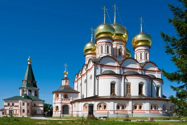 Cerkiew prawosławna. Klasztor Iversky 'ego w Walencji, Rosja — Zdjęcie stockowe