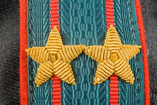 Shoulder strap of russian police — Stock Photo, Image