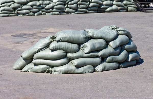 Kum torbalarının — Stok fotoğraf