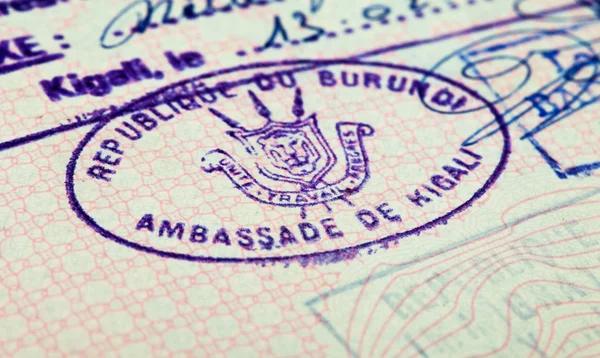 Σφραγίδας επί του διαβατηρίου παλιά — Φωτογραφία Αρχείου