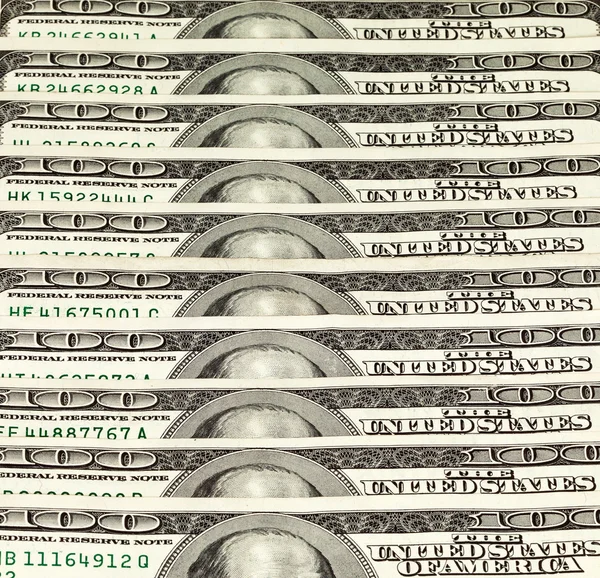 Egy halom dollár, pénz háttér. — Stock Fotó