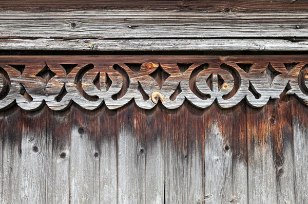Фрагмент старого деревянного орнамента — стоковое фото