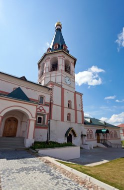 Ortodoks kilisesi. Valday, Rusya 'daki Iversky manastırı.