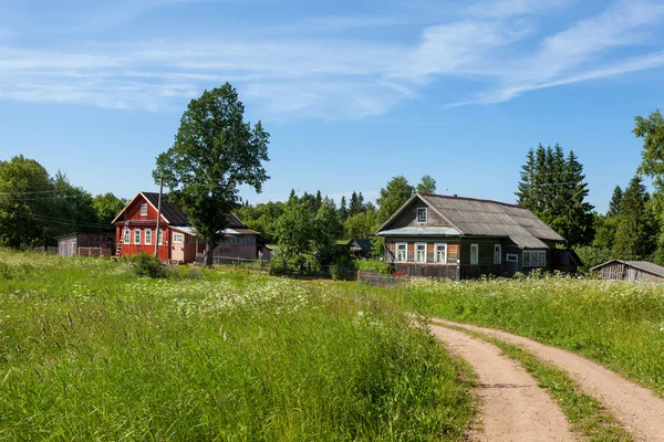 Ruská vesnice v létě — Stock fotografie