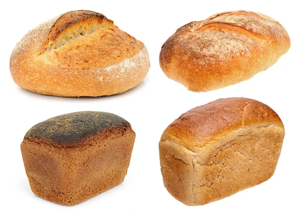 Brot aus Roggen- und Weizenmehl — Stockfoto