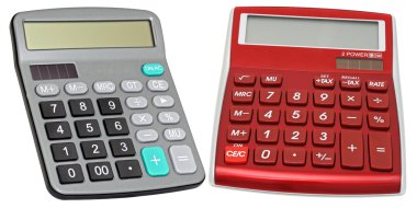 Calculators with an autonomous power clipart