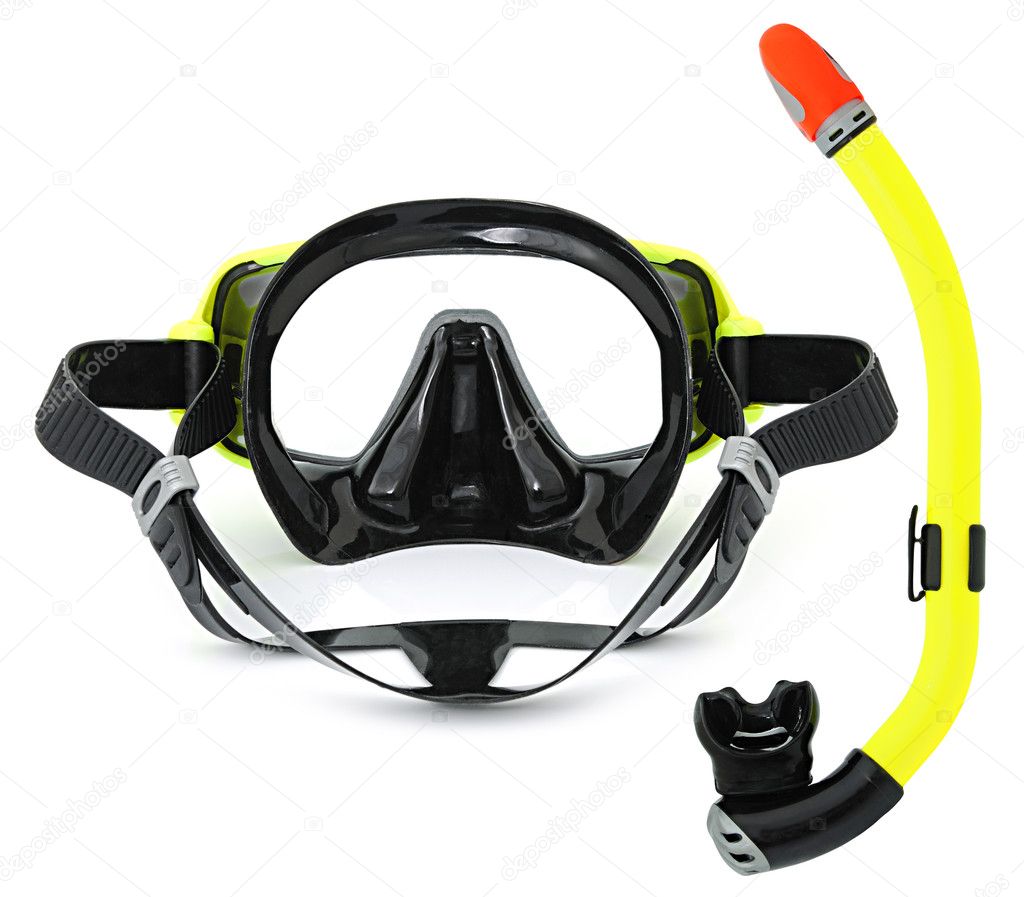 Snorkel and mask for diving
