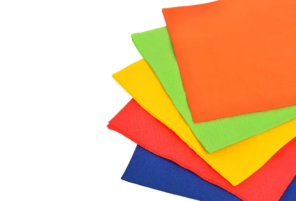 Multi-färgade pappersservetter — Stockfoto