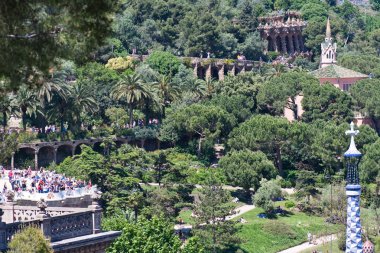 Park guell tarafından antoni gaudi, Barselona, İspanya