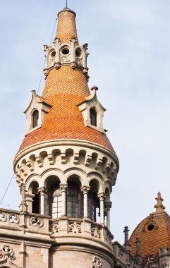 Tower in Paseo de Gracia, Barcelona, Spain clipart
