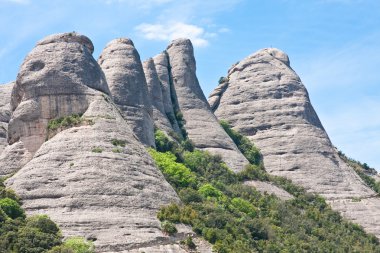 Montserrat dağ. Catalonia. İspanya