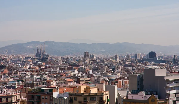 Vista panorámica de Barcelona ciudad, España . —  Fotos de Stock