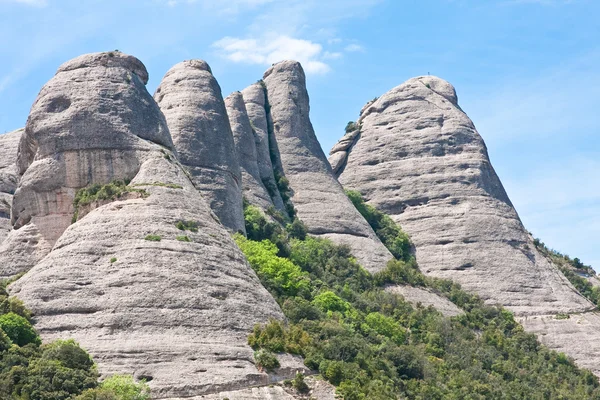 Montserrat Mountain. A Catalonia. Spanyolország — Stock Fotó