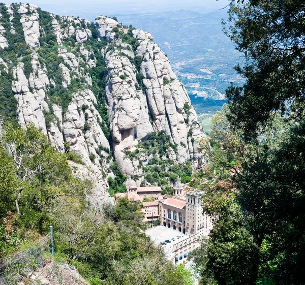 Montserrat kolostor. A Catalonia. Spanyolország — Stock Fotó
