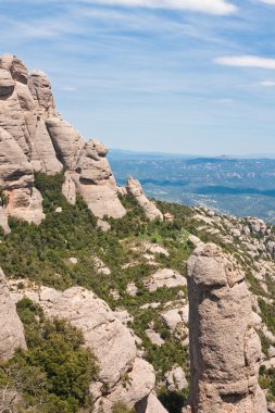 Montserrat dağ. Catalonia. İspanya