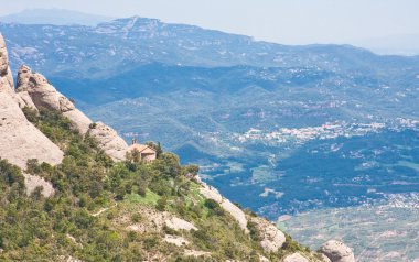 Montserrat dağ. Catalonia. İspanya