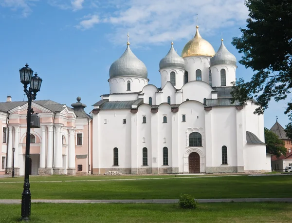 Chrám svaté Žofie v Kremlu velký novgorod, Rusko — Stock fotografie