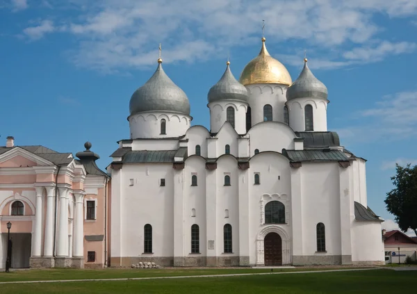 Cattedrale di Santa Sofia nel Cremlino di Grande Novgorod Russia — Foto Stock