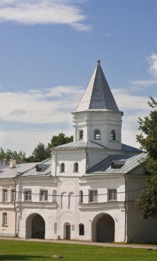 Gate Kulesi arcade. Veliky novgorod, Rusya Federasyonu.