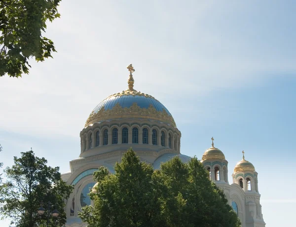 St. Nicholas Naval Cathedral, Kronstadt. Russ — Stock Photo, Image