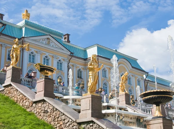 Fountains of Petergof, Saint Petersburg, Russia — Stock Photo, Image