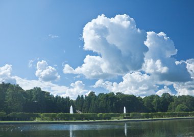 Peterhof. büyük marly gölet