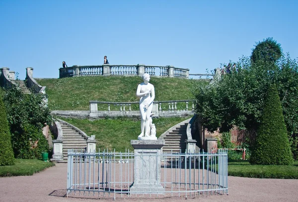 彼得夏宫。较低的公园。雕塑的金星。俄罗斯 — 图库照片