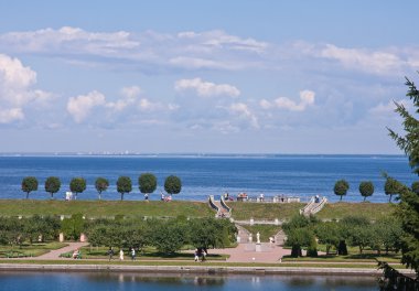 Bahçe Peterhof, st.petersburg, Rusya Federasyonu.