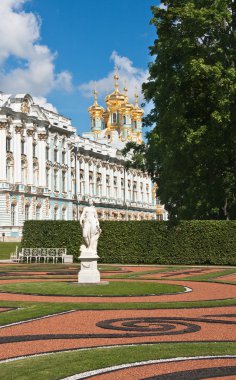 catherine Sarayı ve catherine park. Tsarskoye selo. St. pe