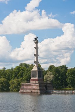 Chesme Column in Tsarskoye Selo commemorates three Russian naval clipart
