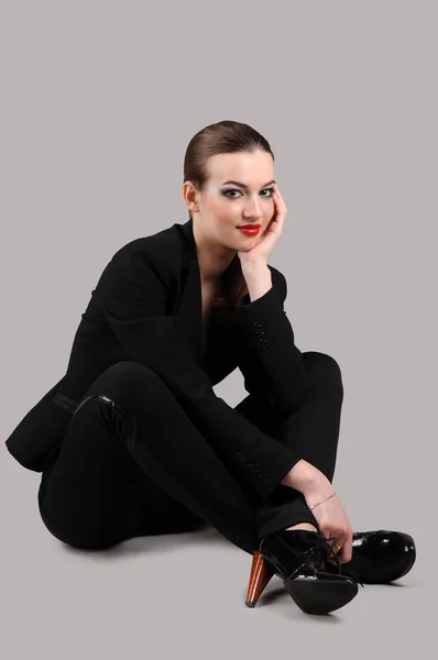 A woman in a suit — Stock Photo, Image