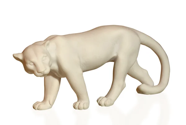Pumalar resmeden heykelciği — Stok fotoğraf