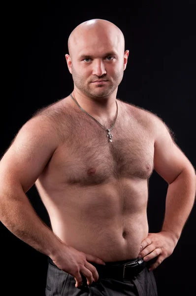 Mann mit nacktem Oberkörper — Stockfoto