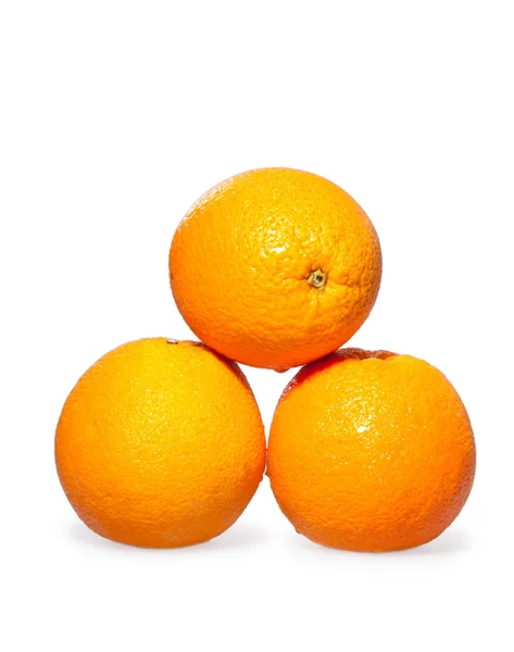 Tres naranjas maduras — Foto de Stock