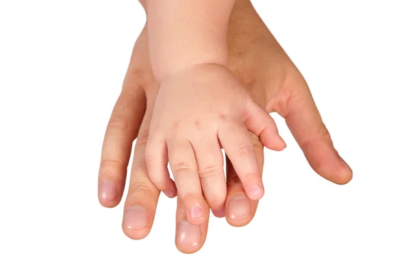 Hands of a man and a child — Stock Photo, Image